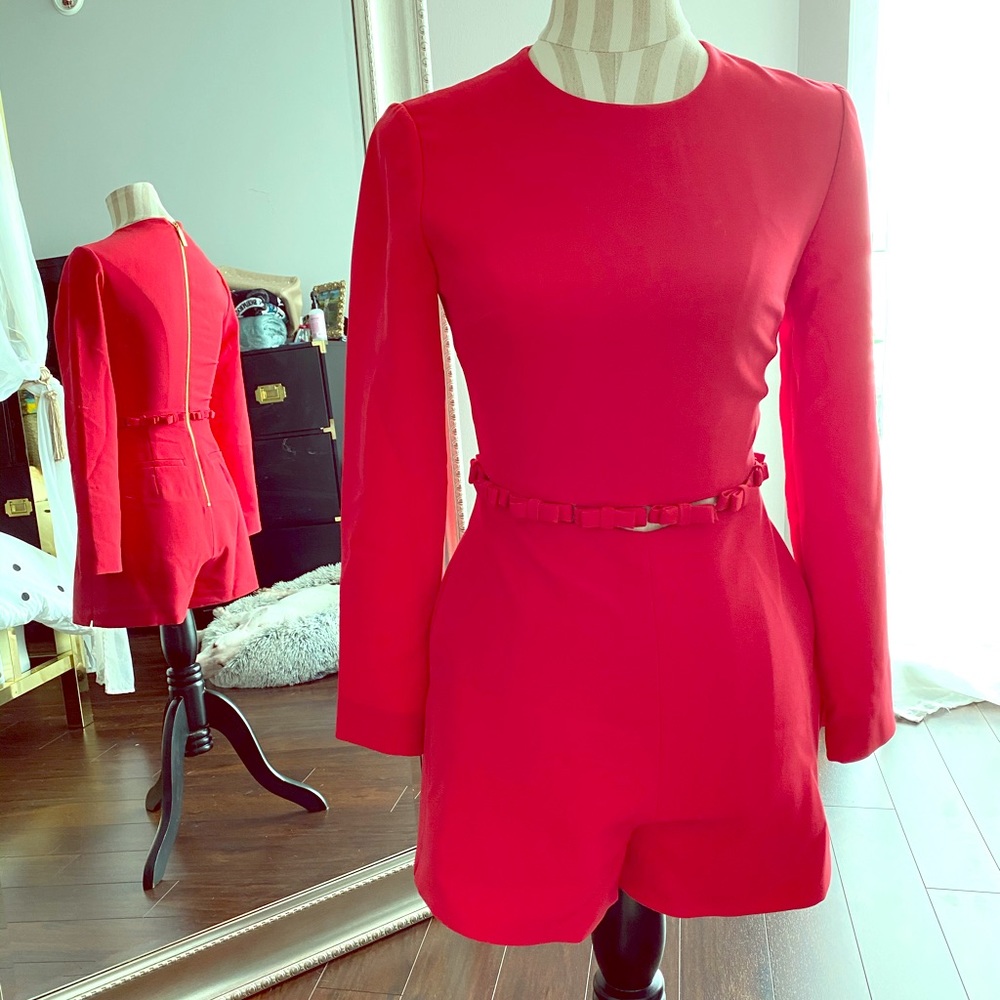 Ted baker red bow romper